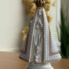 Afeto Presentes Religiosos - Imagem Sacra - Nossa Senhora Aparecida - 20cm - em gesso - com pérolas