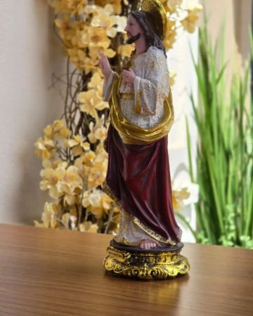 Afeto Presentes Religiosos - Imagem Sacra - Sagrado Coração de Jesus - 30cm - em resina importada