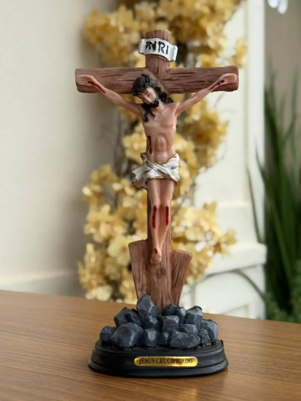 Afeto Presentes Religiosos - Imagem Sacra - São Francisco - 20cm - em resina nacional
