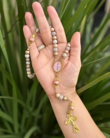 Afeto Presentes Religiosos - Terço - Nossa Senhora de Fátima