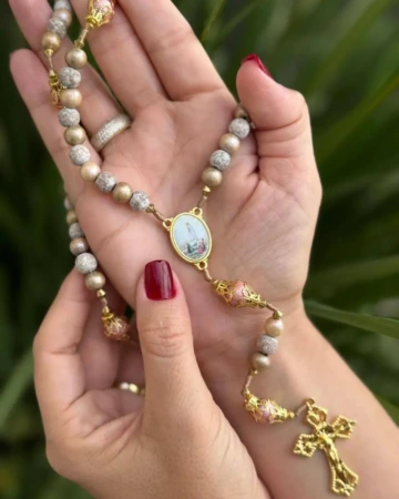Afeto Presentes Religiosos - Terço - Nossa Senhora de Fátima