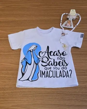Afeto Presentes Religiosos - Boby Infantil - Nossa Senhora Aparecida - Azul