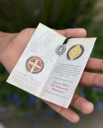 Afeto Presentes Religiosos - Colar Terço Acampamento - Azul