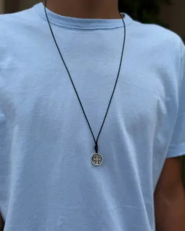 Afeto Presentes Religiosos - Colar Terço Acampamento - Azul