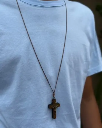 Afeto Presentes Religiosos - Colar Terço Acampamento - Azul