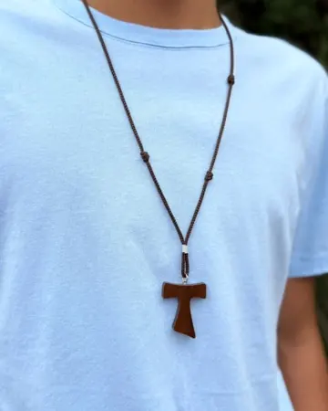 Afeto Presentes Religiosos - Colar Terço Acampamento - Azul