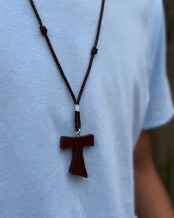 Afeto Presentes Religiosos - Colar Terço Acampamento - Azul