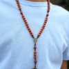 Afeto Presentes Religiosos - Colar Terço Acampamento - Azul