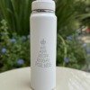 Afeto Presentes Religiosos - Garrafa Térmica - São Miguel Arcanjo - 800ml - em alumínio - laranja