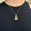 Afeto Presentes Religiosos - Gargantilha - Aparecida - Cravejada - 44cm