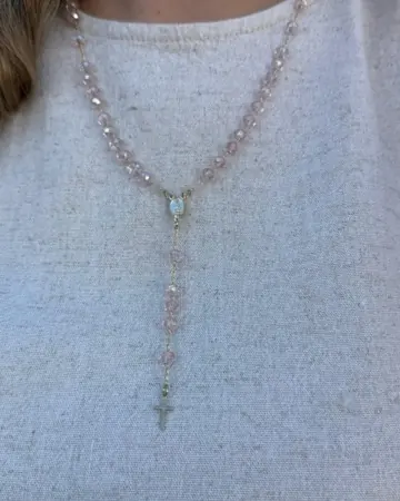 Afeto Presentes Religiosos - Gargantilha - Cruz Cravejada e com pedraria