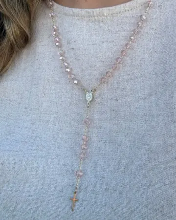 Afeto Presentes Religiosos - Gargantilha - Cruz Cravejada e com pedraria