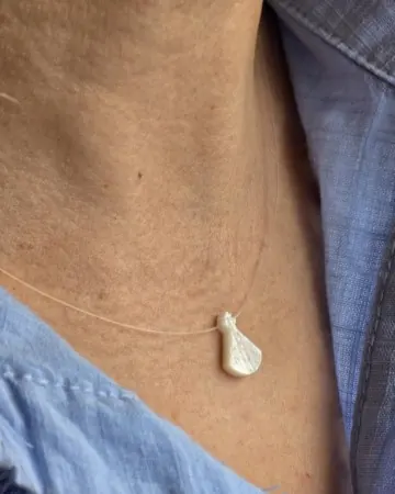 Afeto Presentes Religiosos - Gargantilha - Sagrado Coração - Cravejado - 44cm (cópia)