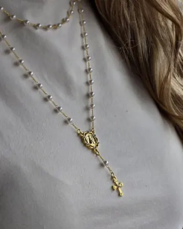 Afeto Presentes Religiosos - Gargantilha - Sagrado Coração - Cravejado - 44cm (cópia)