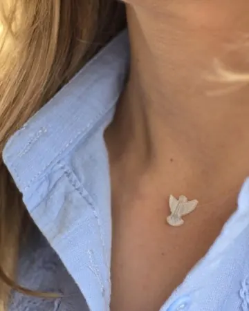 Afeto Presentes Religiosos - Gargantilha - Sagrado Coração - Cravejado - 44cm (cópia)