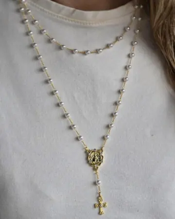 Afeto Presentes Religiosos - Gargantilha - Sagrado Coração - Cravejado - 44cm (cópia)