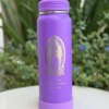 Afeto Presentes Religiosos - Garrafa Térmica - Virgem de Guadalupe - 800ml - em alumínio reforçado com base - violeta