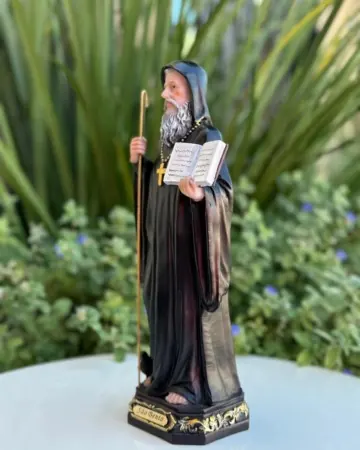 Afeto Presentes Religiosos - Terço - São Bento - 6mm - preto