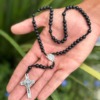 Afeto Presentes Religiosos - Terço - São Bento - 6mm - preto