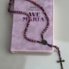 Afeto Presentes Religiosos - Kit Bíblia Católica Ave Maria Capa Rosa + Terço Nossa Senhora Aparecida