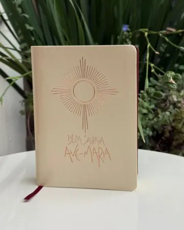 Afeto Presentes Religiosos - Kit Bíblia Católica Ave Maria Capa Rosa + Terço Nossa Senhora das Graças
