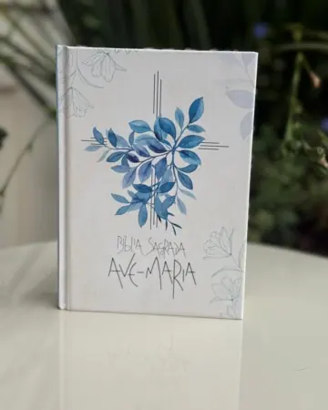 Afeto Presentes Religiosos - Kit Bíblia Católica Ave Maria Capa Rosa + Terço Nossa Senhora das Graças